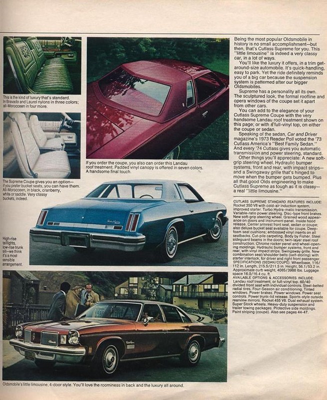 1974 Oldsmobile Full-Line Brochure Page 5